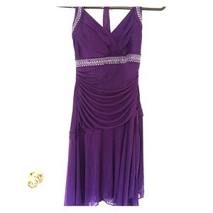Purple Trixxie high/low homecoming or prom dress